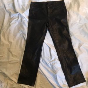 Paige black label sunset size 8 leather pants